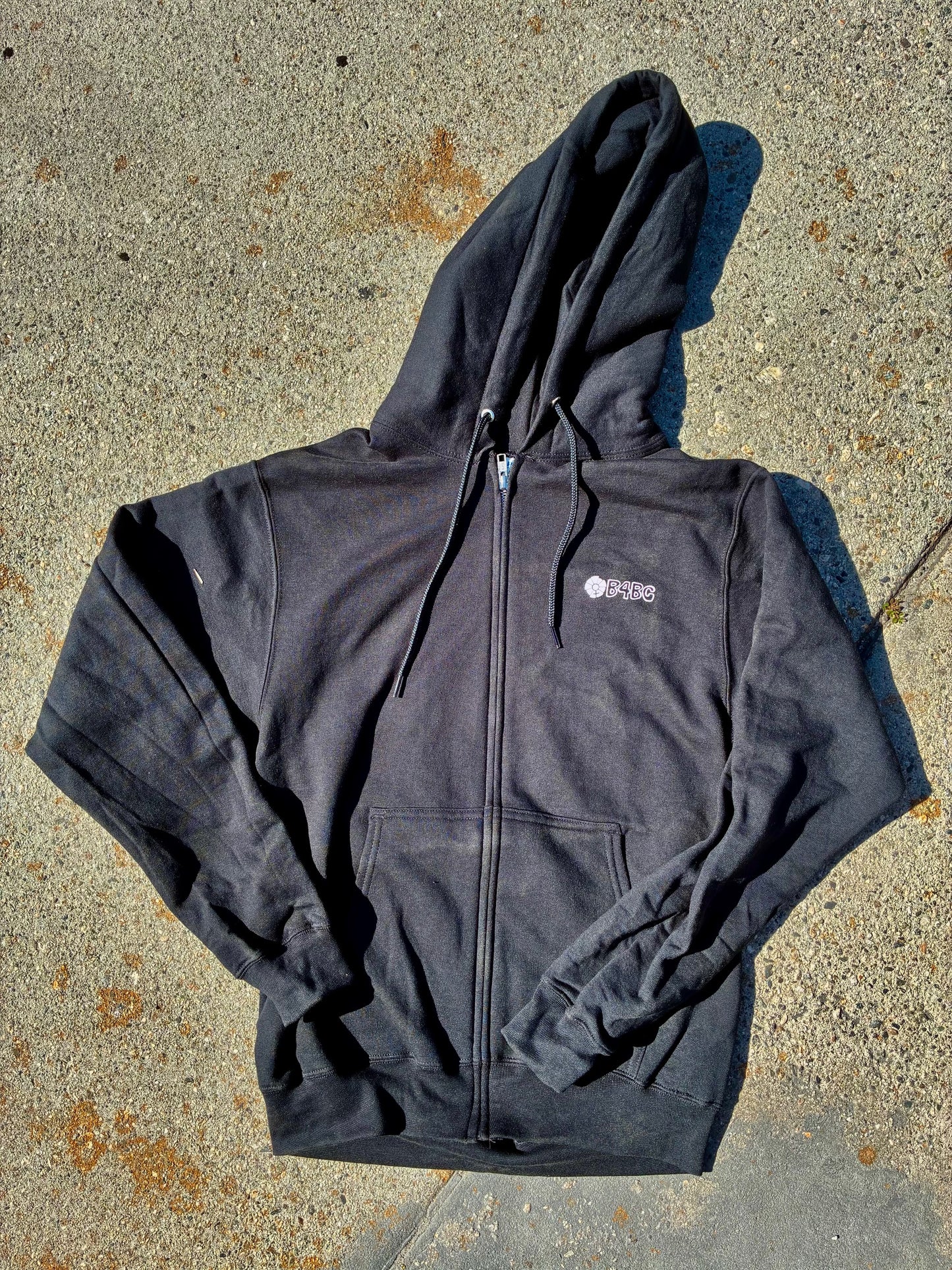Black Zip Up Hoodie